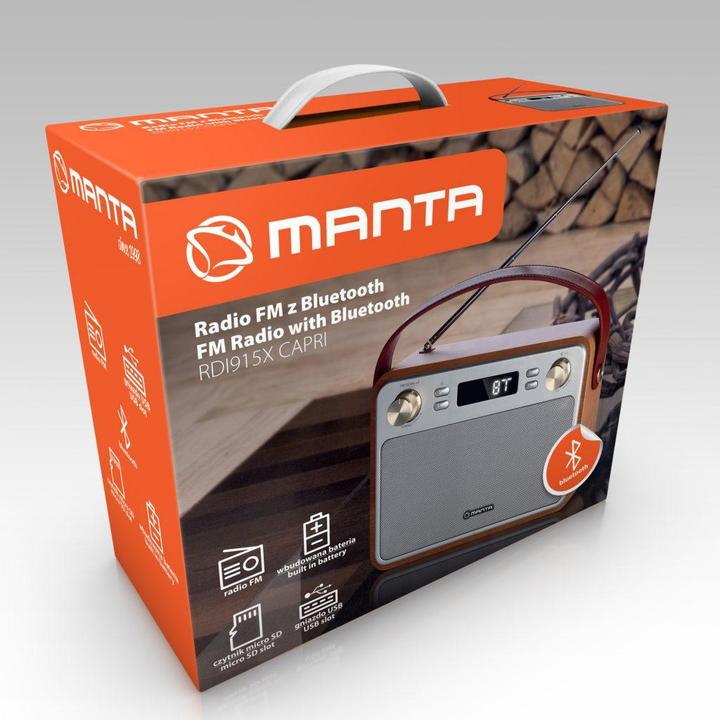 Actual product image Manta RDI915X FM/BT/USB Capri (FM, Bluetooth)
