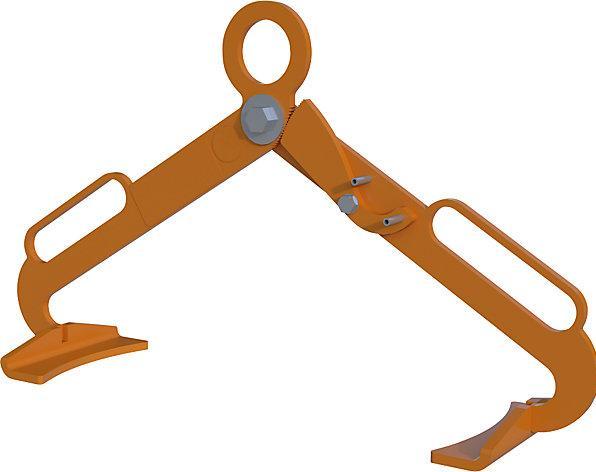 Actual product image Bauer Südlohn Bauer LGZ 60 drum tongs clamping dimension 4502 mm yellow-orange