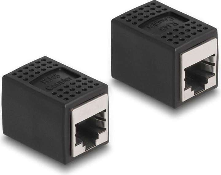 Delock Coupleur RJ45 - RJ45, Cat.6A, noir 1 pièce (Raccord réseau)