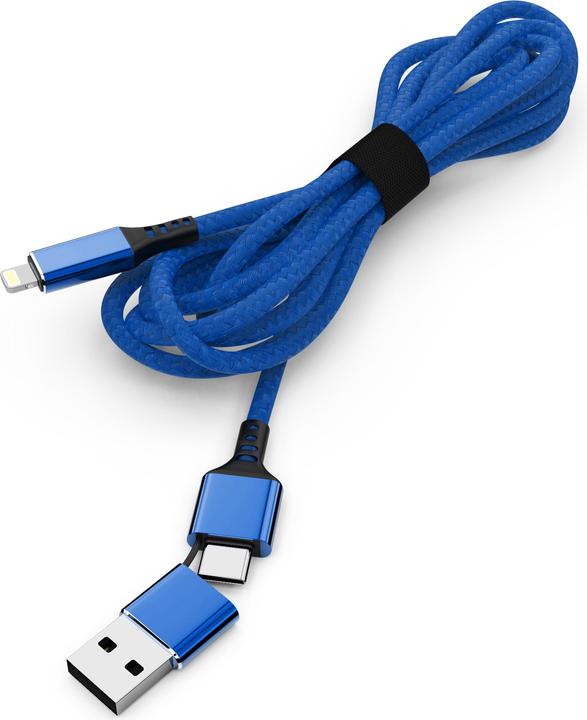 Produktbild Cololight SPEEDY-L BL Ladekabel USB-A/USB-C -> Lightning blau (1 m, USB 3.2 Gen 2)