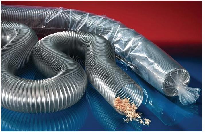 Immagine prodotto Norres Tubo di aspirazione e soffiaggio TIMBERDUC® PUR 531 AS Ø interno 115 mm Ø esterno 123 mm 4 mm