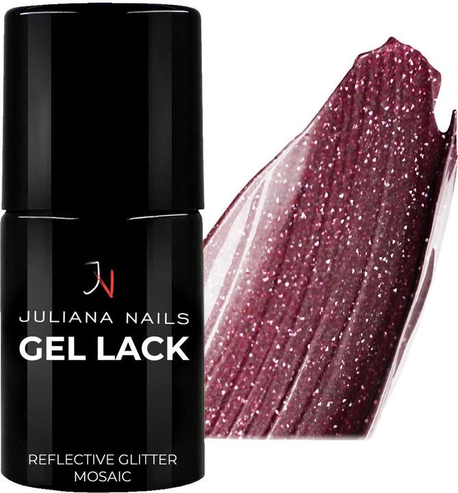 Juliana Nails Gel Lack Reflective Glitter Mosaic (Reflective Glitter Mosaic, UV-Gel Lack)