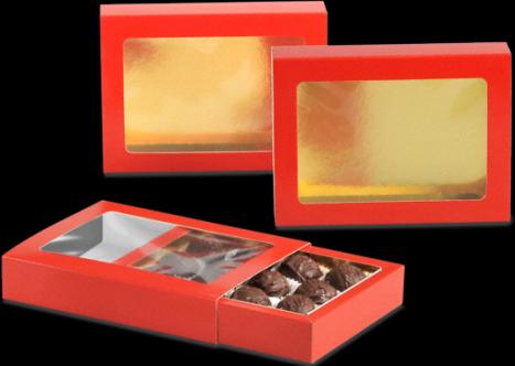 Image du produit miniSchoggi Boîte de chocolats rouge avec fenêtre (1 x)