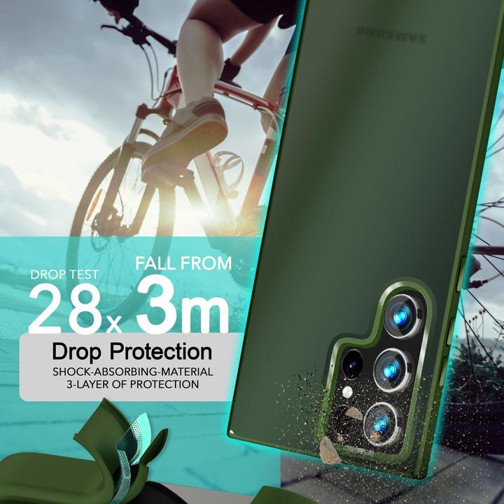 Produktbild Nalia Semi-Transparente Hybrid Hülle mit Schutzrahmen (Samsung Galaxy S24 Ultra)