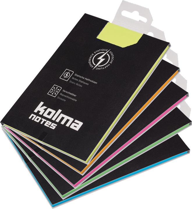 Produktbild Kolma Haftnotizen Notes A6 statisch haftend assortiert (105 x 148 mm)