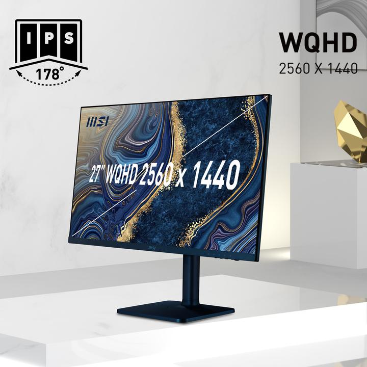 Actual product image MSI Modern MD272QP Ultramarine (2560 x 1440 pixels, 27")