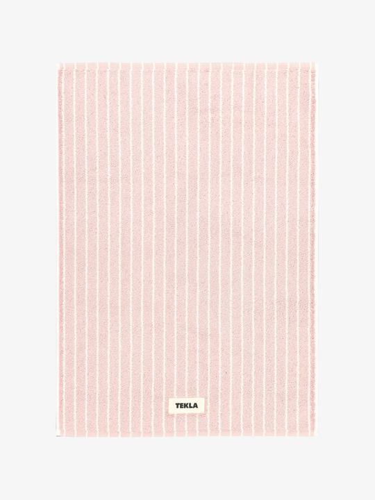 Produktbild Tekla Badezimmer-Teppich rosa gestreift (70 x 50 cm)