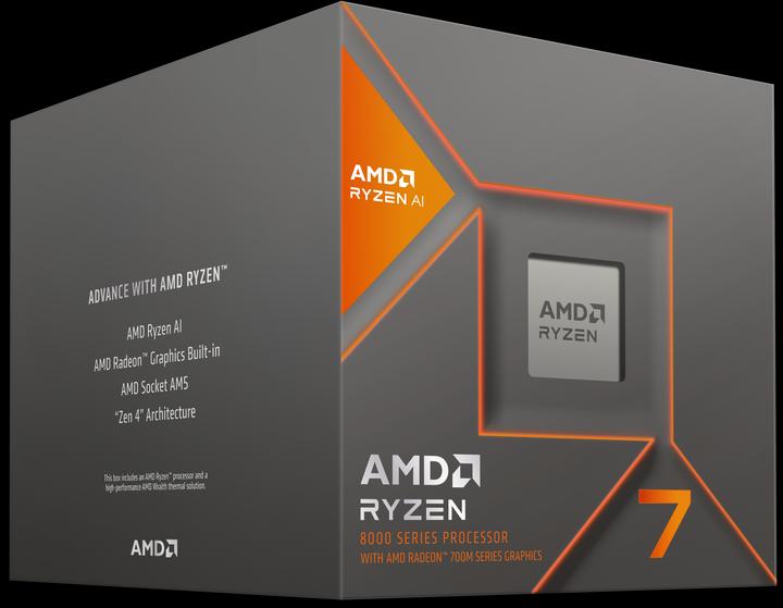 Actual product image AMD Ryzen 7 8700G (AM5, 4.20 GHz, 8 -Core)