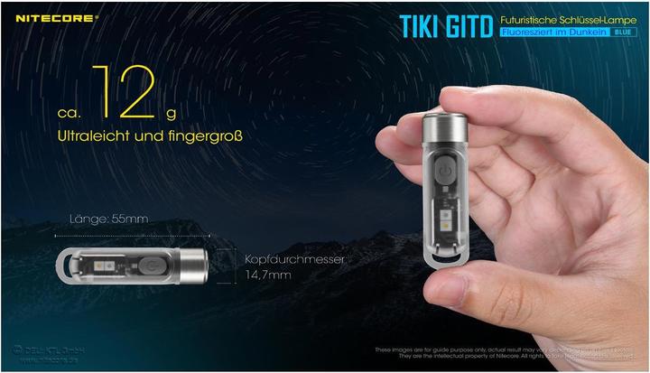 Produktbild Nitecore Tiki Gitd (5.50 cm, 300 lm)