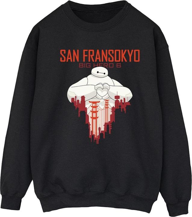 Disney Big Hero 6 Baymax San Fransokyo Heart Sweatshirt (M)