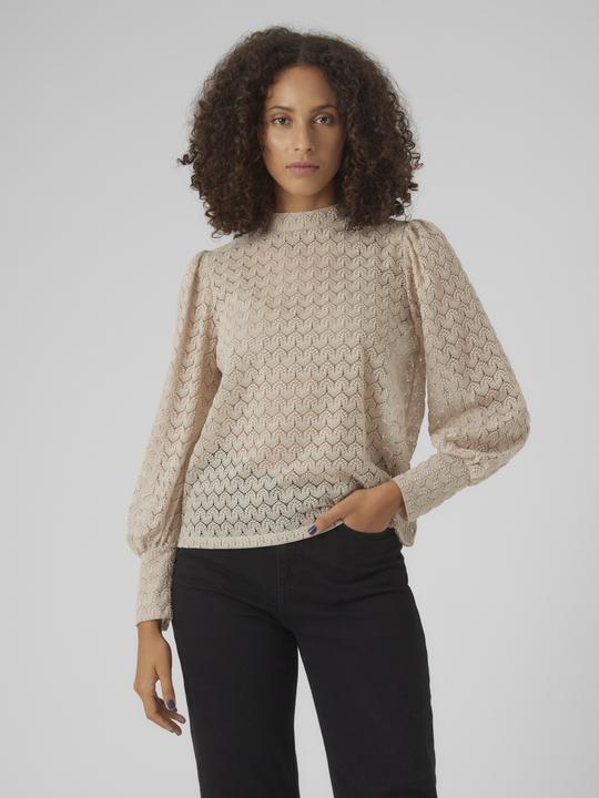 Produktbild Vero Moda Vmbecca Ls High Neck Lace Top Jrs Noos (XXL)
