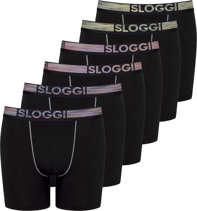 Actual product image Sloggi Boxer shorts Casual Figure-hugging GO ABC NATURAL H Short 6P - 18452 (S, pack of 6)