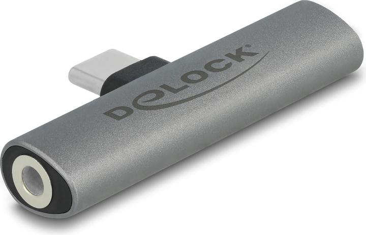 Produktbild Delock USB Type-C zu Klinkenbuchse und USB Type-C (USB Typ C, 3.5mm Buchse)