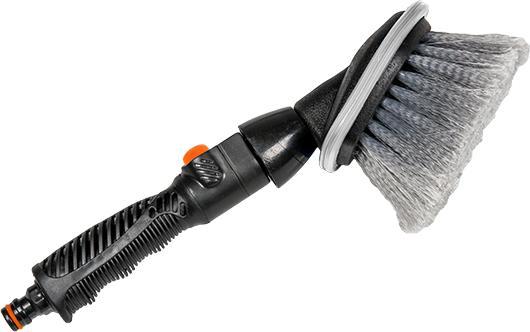 Actual product image Bradas ES2531 Car wash brush blue with ON / OFF switch, yellow, 10 x 5 x 5 cm
