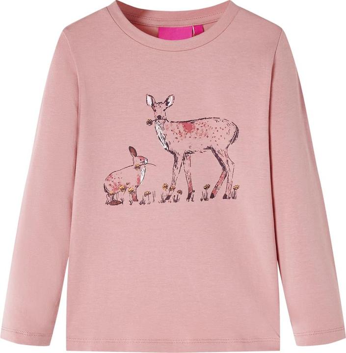Image du produit VidaXL T-shirt manches longues enfant Rose 104,Matière : 95% coton. 5 (104)