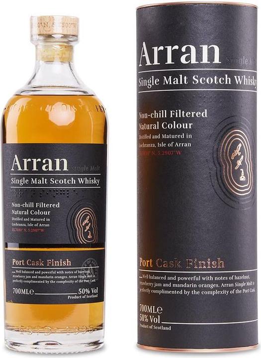 Actual product image Arran Distillery The Port Cask Finish (Single Malt, Scotch whisky, 1 x 70 cl)