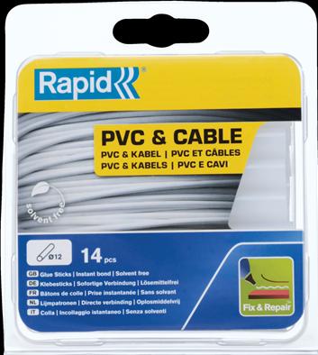 Produktbild Rapid PVC & Kabel Klebesticks Ø12x94mm 14 Stück