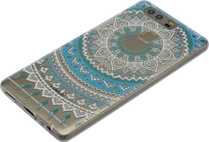 Produktbild König Design Henna Cover für Huawei Nova 2 Case Schutz Hülle Silikon Bumper Etuis Sonne Blau (Huawei Nova 2)