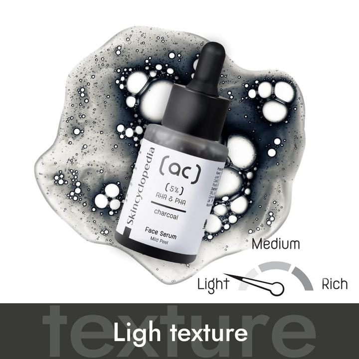 Image du produit Skincyclopedia Charcoal 5% AHA + PHA Complexe (30 ml)
