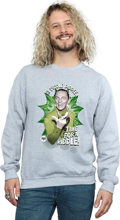 Produktbild Batman TV Serie The Riddler Zeit ein Rätsel Baumwolle Sweatshirt (XL)