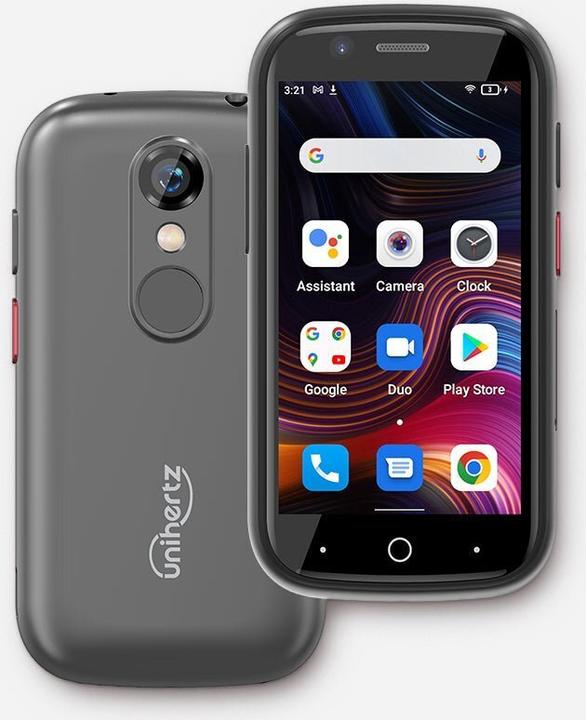 Unihertz Jelly 2E -puhelin, 64/4 Gt, hopea (64 GB, Silber, 6.40", 16 Mpx, 4G)