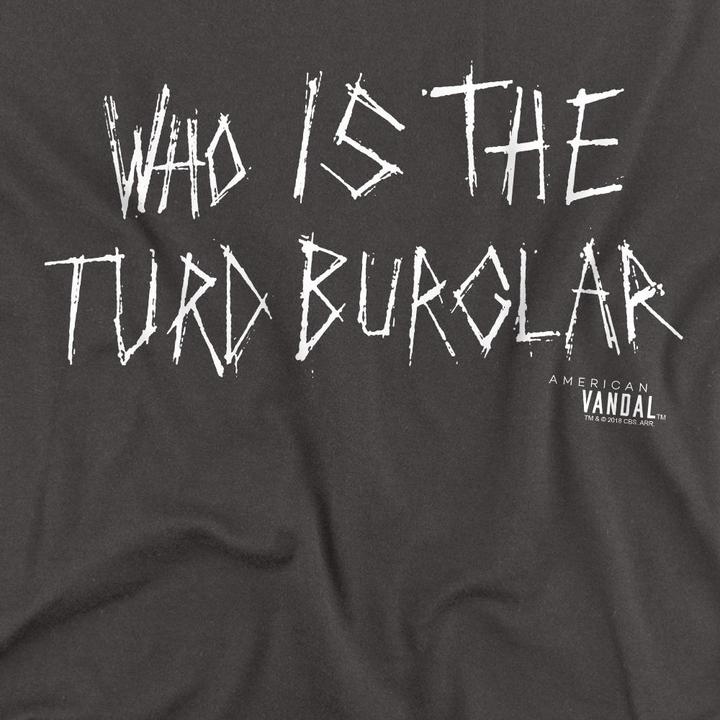 Actual product image American Vandal Unisex Adult Turd Burglar T-Shirt (S)