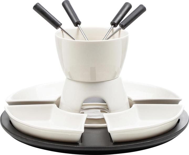 Produktbild HI Fondue-Set 11-teilig mit Topf Stövchen und Gabeln (Fondue Bourguignonne)