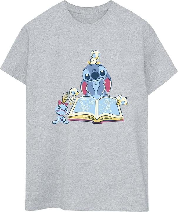 Disney Lilo & Stitch Reading A Book TShirt (L)