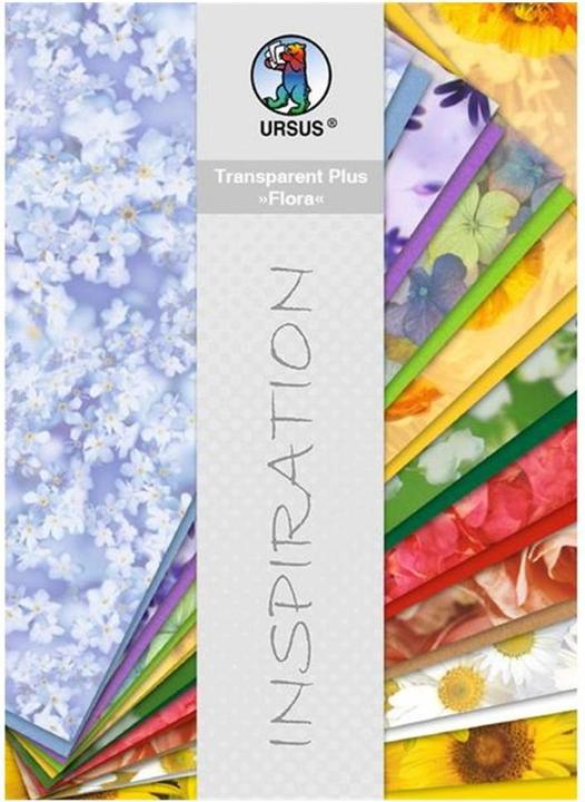 Produktbild Ursus Transparentpapier Flora A4, 115 g/m², 18 Stück, Mehrfarbig (115 g/m², 18 x, A4)