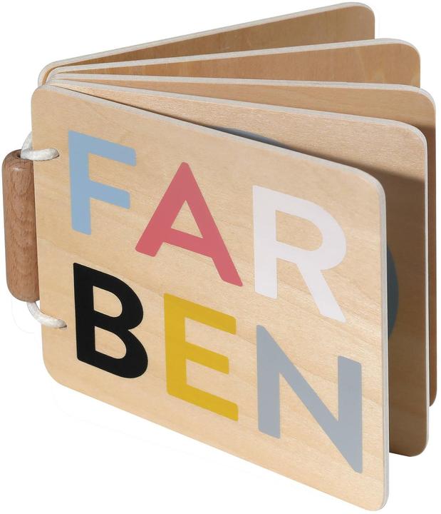 Produktbild Kindsgut Beschäftigungsspielzeug Holzbuch Farben
