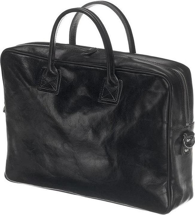 Produktbild Mutsaers ® Leder -Laptop -Tasche - The Sleeve Plus - Aktetas - Werkas - Schwarz - 13,3 Zoll (13.30")