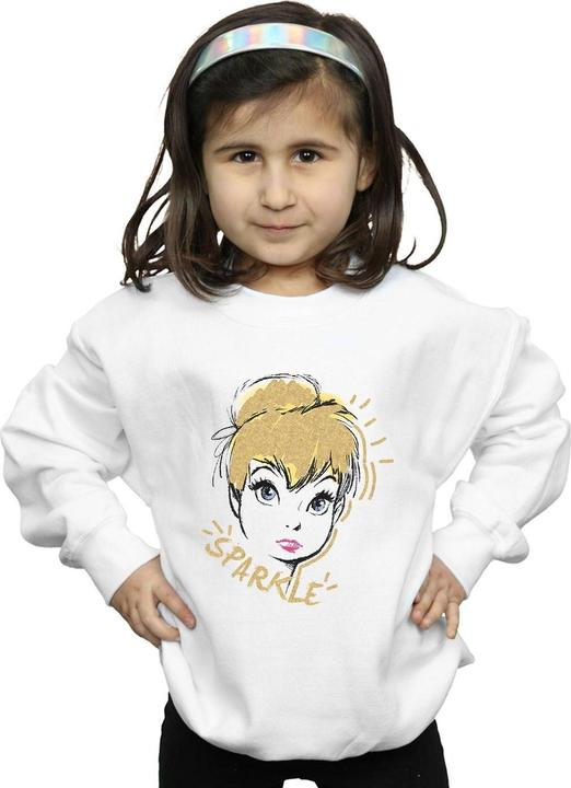 Actual product image Disney Girls Tinkerbell Sparkle Sweatshirt (152, 158)
