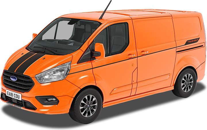Actual product image Corgi Ford Transit Custom Sport Orange Glow