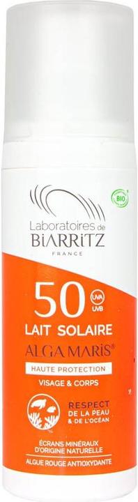 Actual product image Laboratoires de Biarritz Sun Milk (Suntan lotion, SPF 50, 100 ml, 168 g)