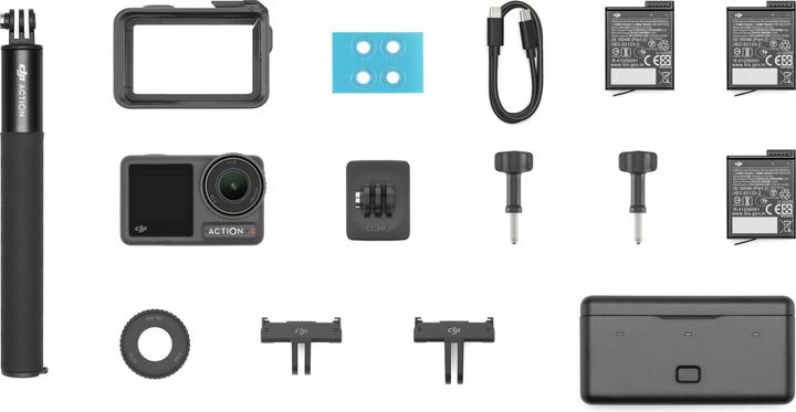 Image du produit DJI Osmo Action 4 Adventure Combo (120p, Bluetooth, WiFi)
