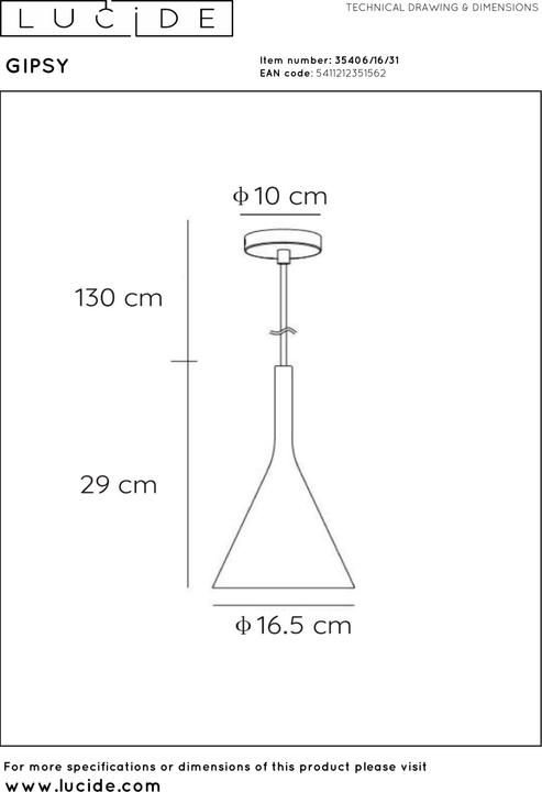 Image du produit Lucide Gipsy (E27)