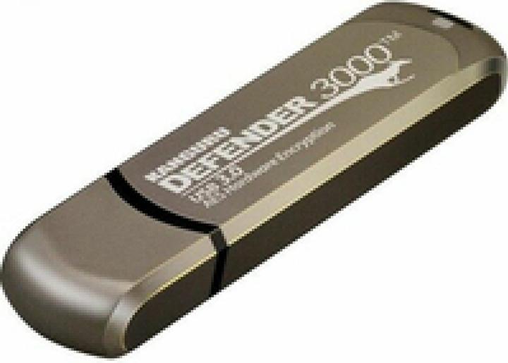 Produktbild Kanguru 256GB Defender 3000 Encrypted USB 3.0 Flash Drive FIPS 140-2 Level - 256 (256 GB, USB-C)
