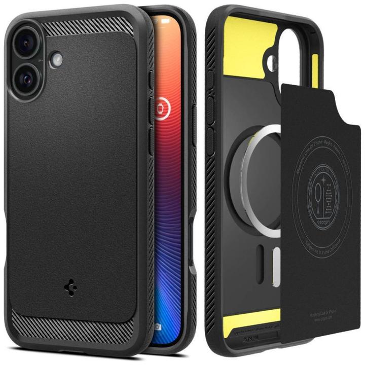 Image du produit Spigen Étui Rugged Armor Mag Magsafe pour iPhone 16 Plus 6,7" noir mat (Apple iPhone 16 Plus)