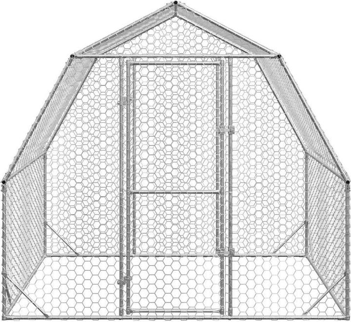 Image du produit VidaXL Poulailler 2,5x2x2,25 m Acier galvanisé Enclos extérieur Poulailler pour animaux