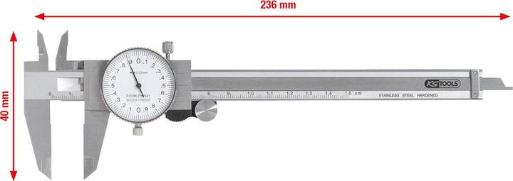 Actual product image KS Tools Watch caliper. Measuring accuracy +/-02 300.0547 (23.60 cm)