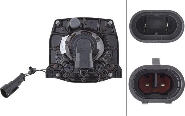 Actual product image Hella Headlamp halogen DE FF installation for CLAAS ARION FENDT VARIO