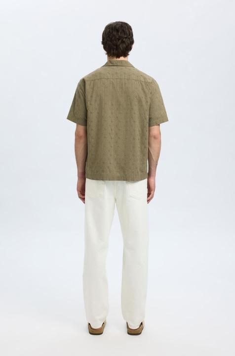 Image du produit Selected Homme Broderie Anglaise Chemise à manches courtes (XL)