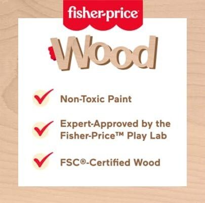 Produktbild Fisher-Price Buntes Xylophon mit Hammerspiel aus Holz (Multilingual)