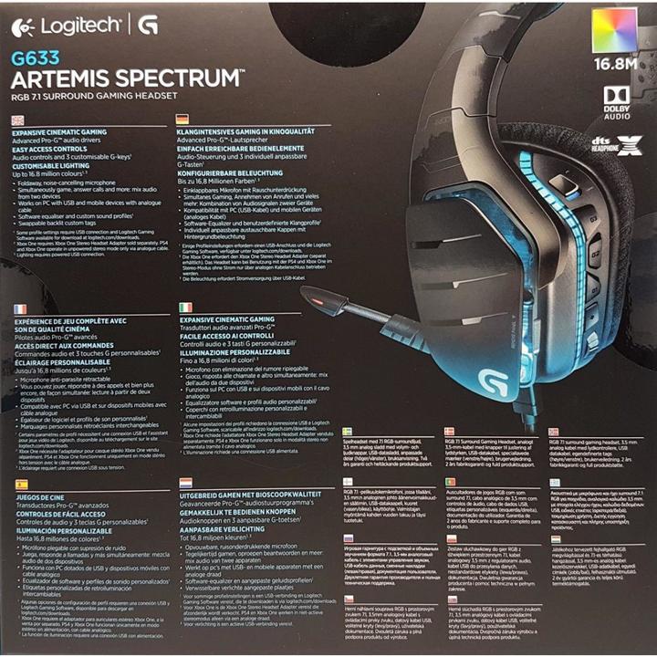Produktbild Logitech G G633 Artemis Spectrum (Kabelgebunden)