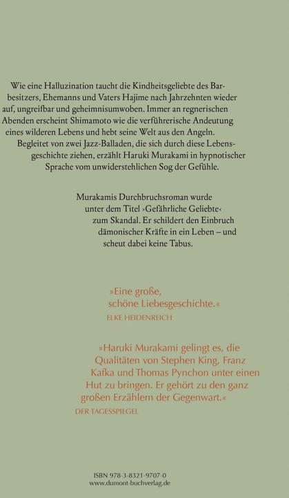 Actual product image Südlich der Grenze, westlich der Sonne (German, Haruki Murakami, 2013)