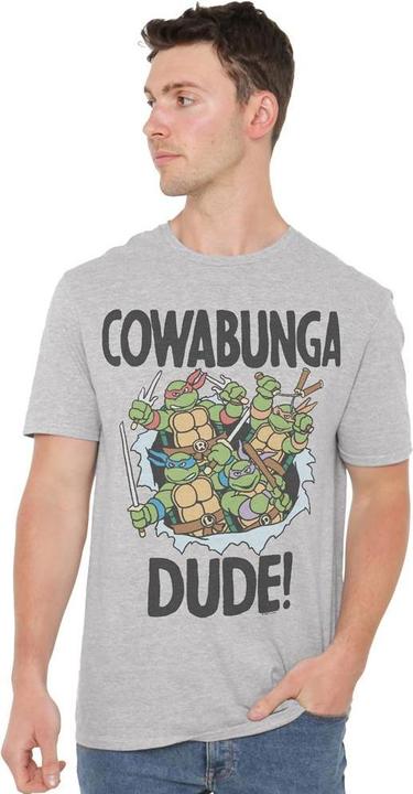 Actual product image Teenage Mutant NT Mens Cowabunga Dude T-Shirt (L)