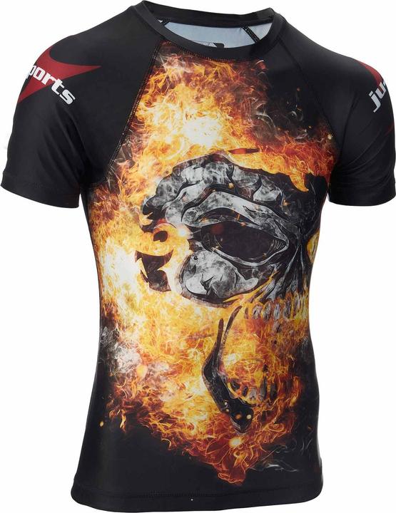 Produktbild Ju-Sports Dark Line Rashguard shortsleeve "Skull" (XL)