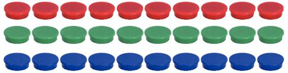 Image du produit KS Tools Jeu d'aimant, Ø 25mm, bleu, pack de 10