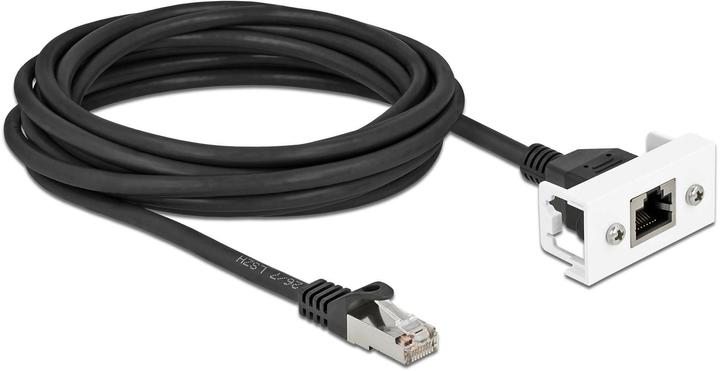 Produktbild Delock Netzwerk Verlängerungskabel für Easy 45 Modul S/FTP RJ45 Stecker zu RJ45 Buchse Cat.6A 5 m schwarz (S/FTP, CAT6a, 5 m)