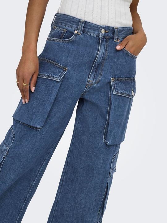 Actual product image Only ONLJamey Loose Baggy Cropped Mid Rise Jeans (W31/L32)